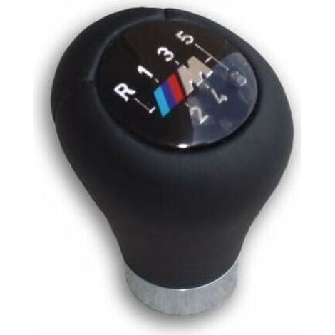 Pomello del cambio sportivo in pelle a 6 marce per Serie 3 E46, Serie 5 E60 E61 LCI, Serie 6 E63 E64 LCI, X3 F25, X4 F26 e Trimec (1/2)