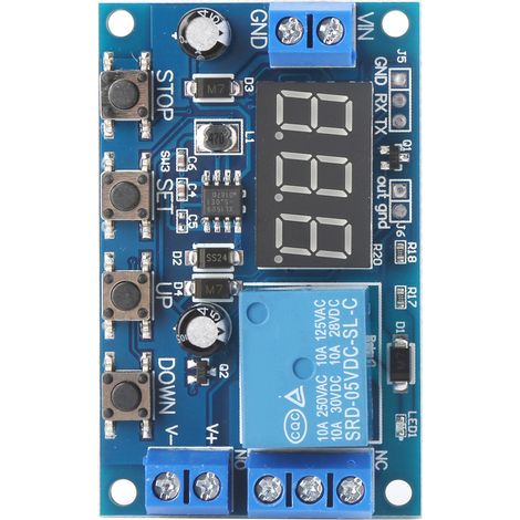 Module de charge et de décharge de batterie avec voltmètre intégré, protection contre les sous-tensions et les surtensions. (1/5)