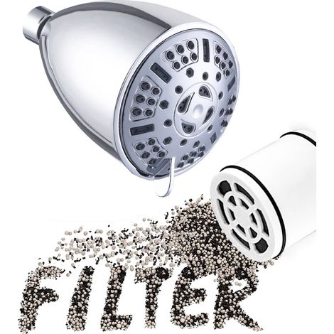 Douche Filtrante - Tête De Douche À Pression Élevée - 9 Modes De Pulvérisation - Filtre Adoucisseur D’eau Pour Eau Calcaire - 1 Pièce (1/5)