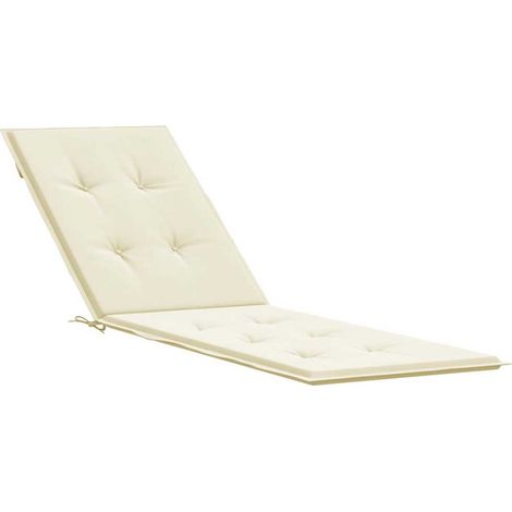 Maison Exclusive - Cuscino per Sdraio Crema (75+105)x50x4 cm (1/5)