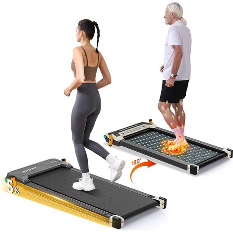 Tapis Roulant Pieghevole Akluer 520A-A con Massaggio Plantare – Motore Silenzioso 2,5 CV, Schermo LED, Portata 150 kg (1/5)