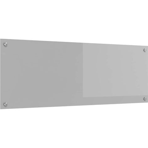 Protection de cuisine Gris clair 110 x 40 x 0,6 cm verre trempé CFW85676 (1/5)