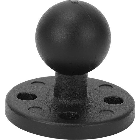 Adaptateur AMPS en alliage d'aluminium antidérapant de 25 mm (1 pouce) avec plaque ronde pour bateaux, kayaks et semi-remorques. (1/5)