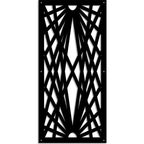LASER - Pannello in PVC traforato - Parasole - Misura: 47x94 cm - Colore: nero (1/4)