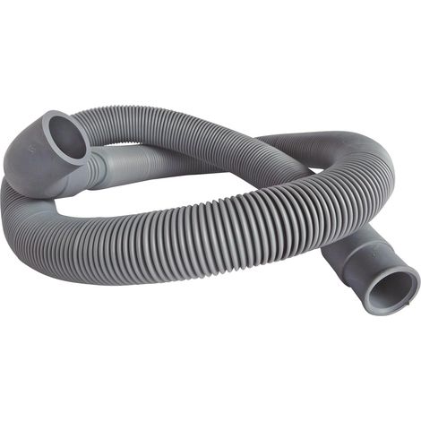 Flexible de vidange extensible pour machine à laver - Embout droit et coudé - Longueur réglable de 0,80 à 3 m - Tuyau en polypropylène - Évacuation efficace (1/5)