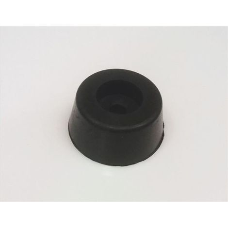 Pie de goma de 10/19 mm negro - 1 unidad