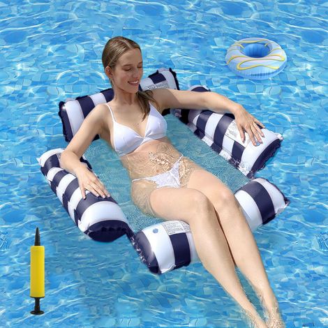 Bouee Piscine Adulte Gonflable, Hamac Piscine pour Activités Nautiques (1/5)