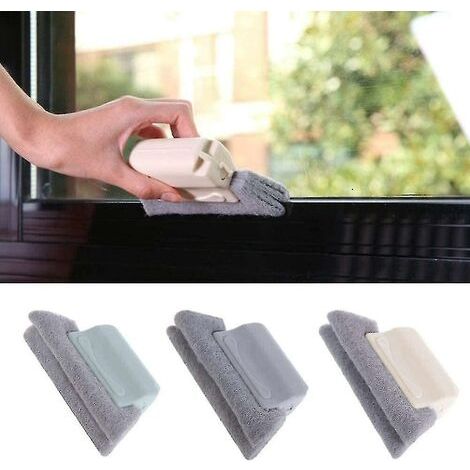 Brosse de nettoyage pour rails de portes et fenêtres, kit de nettoyage pour interstices et rainures, outils de nettoyage pour la cuisine (lot de 3) (1/3)
