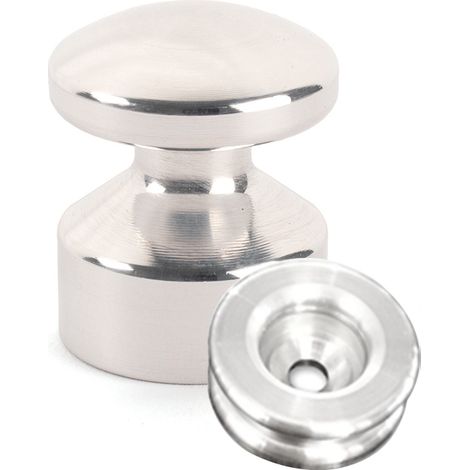 Kit de Fixation : Rondelle multi-matériaux Alu + Petite Patère convexe Alu - L'Attachante (1/5)