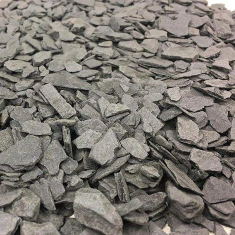 Grava Pizarra Decorativa - Big bag 1.000 kg. - 6-14 mm - Gris (1/5)