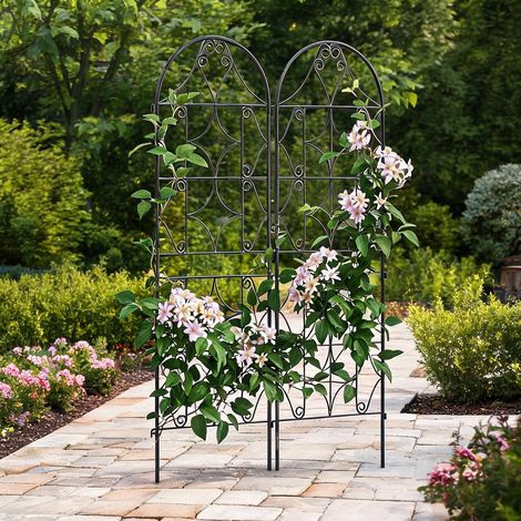 Treillis métallique pour plantes grimpantes lot de 2 50 x 150 cm (1/5)