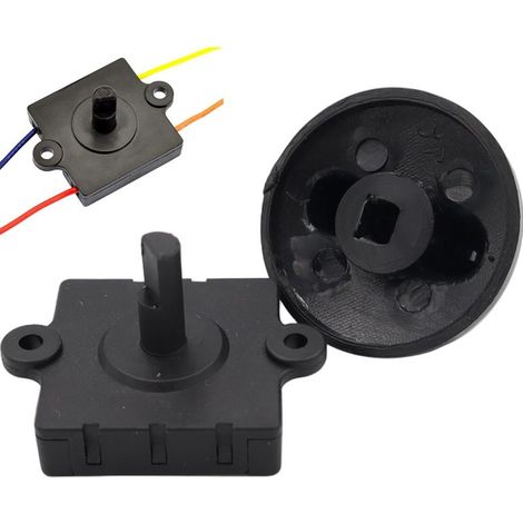 Interruttore rotativo a 4 posizioni per ventilatore, 13A, manopola di controllo della velocità di ricambio in ABS con foro di montaggio per stufe, ventilatori a soffitto, ecc. (1/4)