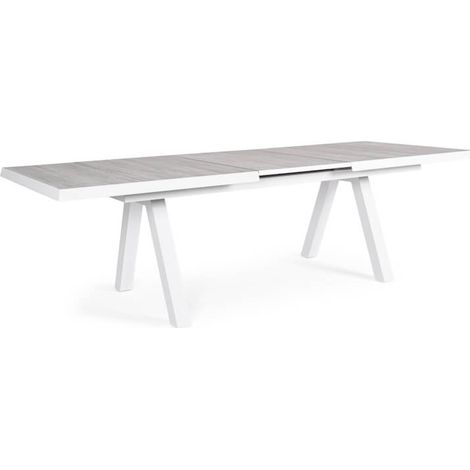 Mesa Extensible Krion 205/265x103x78h cm Blanco