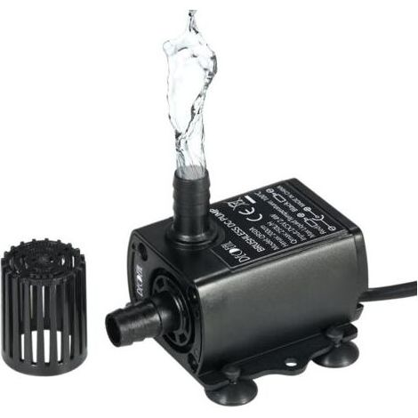 Mini-Wasserpumpe, USB DC 5 V, 4,8 W, 300 l/h, 300 cm Förderhöhe, extrem leise, bürstenlose Aquariumpumpe, Tauchpumpe, IP68 wasserdicht, für Aquarium/Brunnen/Teich (1/5)