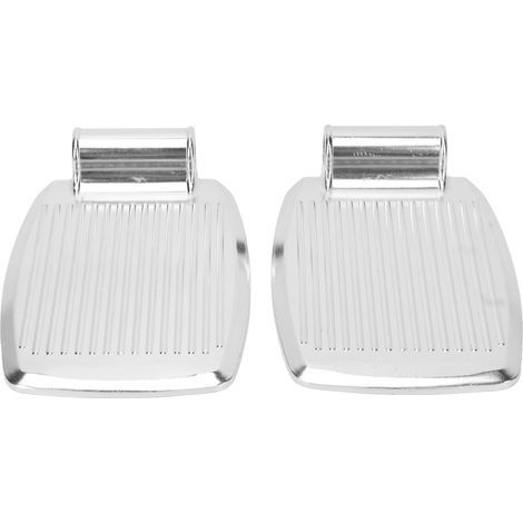 2 rutschfeste Aluminium-Fußstützen für Rollstühle, Ersatzpedale mit geriffelter Oberfläche, universelles Zubehör (1/5)