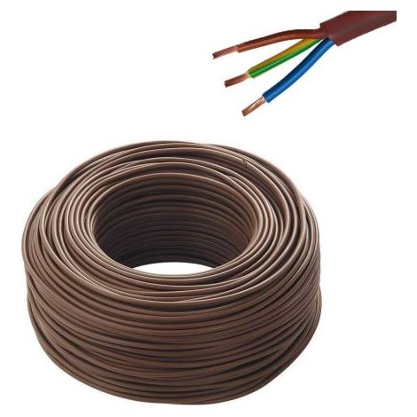 CAVO ELETTRICO ANTIFIAMMA TUTOR GOMMATO MARRONE 3x1,5 mmq FROR