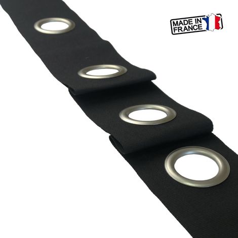 Secodir – Bande à oeillets pour rideau au mètre – Acier nickelé Ø40 mm – Couture facile pour finition professionnelle – Fabriqué en France