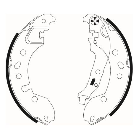 Jeu de mâchoires de frein Textar 91080700 RENAULT 440601843R 440603961R