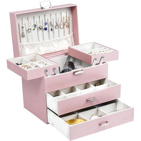 Schmuckkästchen Mädchen Schmuckbox Valentinstag Muttertag Rosa (1/5)