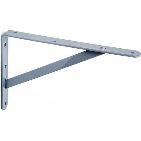 Escuadra para Estantería  en Acero  Gris  Medidas 30250397 mm  Sistema de Fijación Atornillado  1 Unidad -