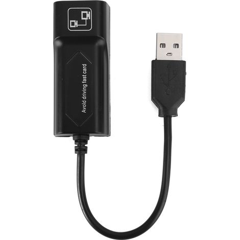 Adaptateur Ethernet USB 2.0 vers RJ45, carte câble 10/100 Mbps pour ordinateur portable et de bureau, puce 8152 (1/5)