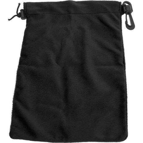 Sac de rangement à double cordon de serrage, étanche à la poussière, portable, pour le camping, l'alpinisme et les voyages, noir. (1/5)