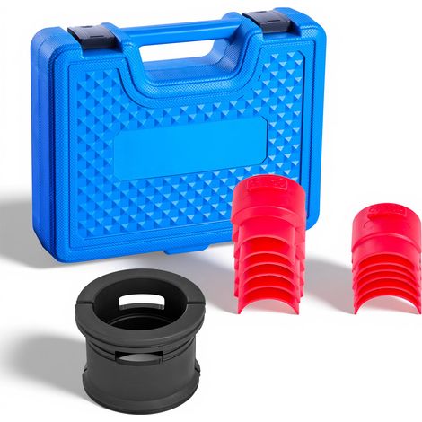 Mophorn Juego de herramientas para cojinetes de 14 piezas, incluye adaptadores y bujes, diseñado para instalar y retirar bujes, fabricado en acero al carbono con estuche