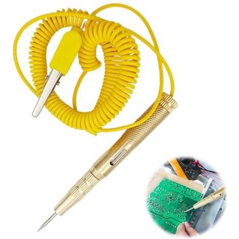Tester with Bulb DC 6V 12V 24V, Voltage Tester Pen for Vehicles, Extendable Car Circuit Tester with Long Spiral Wire, Compatible with Cars, Trucks, Motorcycles and Boats (1/5)