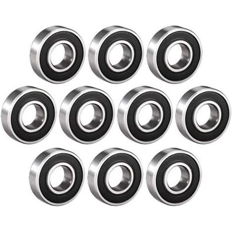 Pair - Roulement à bille 12 mm x 28 mm x 8 mm – Acier scellé 6001-2RS – Charge max dynamique – Pour imprimantes 3D et machines à mouvement rotatif (1/5)