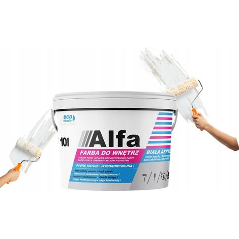 Pittura murale acrilica bianca opaca Alfa 9l