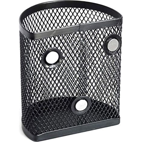 Lntyq Porte Crayon Magnétique Frigo Porte Stylo Magnétique Panier De Rangement en Maille Pot à Crayon Aimanté pour Bureau Enfant Tableau Blanc（Crayons Non Inclus）