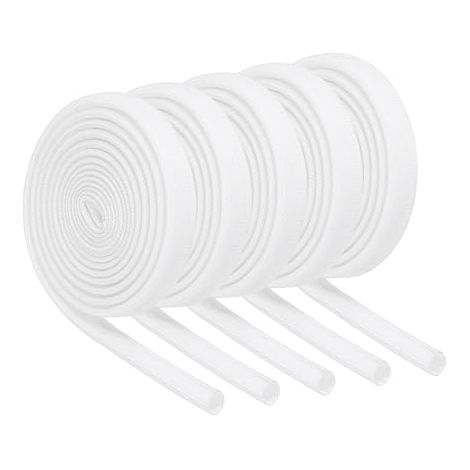 QUARKZMAN Manchons Coupe-Feu pour Tresse d'Isolation de Fil Blanc 4mm (1/4)