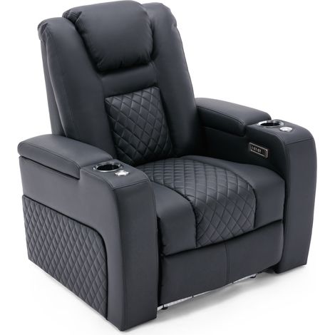BROADWAY CINEMA RECLINER ELECTRIC CHAIR BLACK