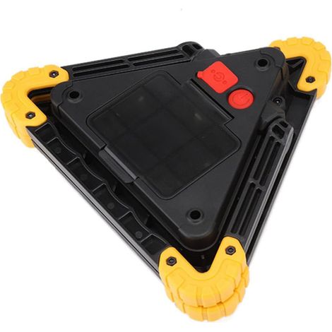 Triangle D'avertissement d'urgence Multifonctionnel, Voyant D'avertissement LED Rouge - Panneau De Sécurité Haute Visibilité pour Les Situations d'urgence en Voiture (1/5)