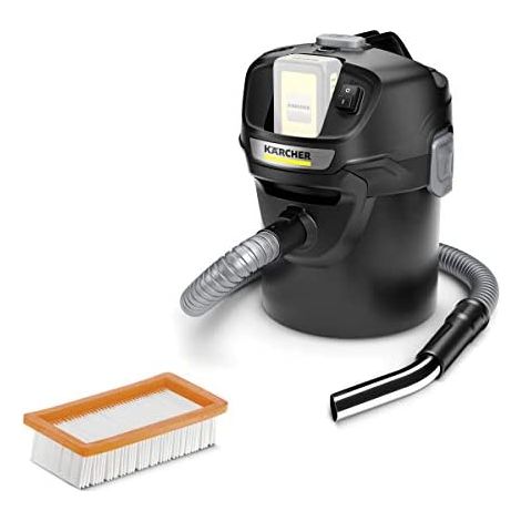Kärcher 18 V Aspirador de cenizas y polvo AD 2 Battery, material ignífugo, filtros de una pieza, manguera, depósito: 14 l, potencia: 230 W, compatible con batería 18 V Kärcher, batería no incl. (1/5)