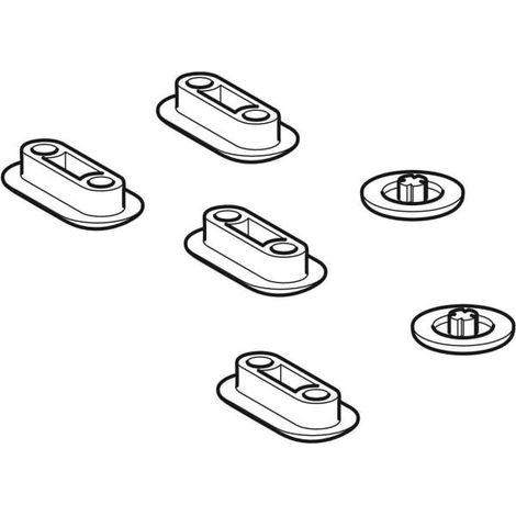Geberit Set Puffer für WC-Sitzring und WC-Deckel, für Geberit AquaClean Sela / Alba, 244.304.00.1