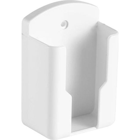 Boîte de rangement pour télécommande de télévision, boîte de rangement murale sans perçage pour télécommande de climatiseur,Blanc (1/5)