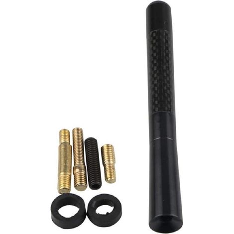 TRADE SHOP - Antenna Sportiva Universale Per Auto 12 Cm Accessori Ricambio Per Autoradio Nero - (1/3)