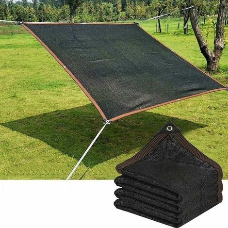 Atmungsaktives und hocheffizientes Sonnensegel (5x5 Meter), 90-95% UV-Schutz, geeignet für Gartenterrassen und als Sonnenschutz. (1/5)