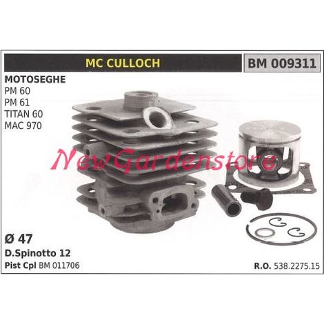 Kolben Zylinder Segmente MC CULLOCH Kettensäge PM 60 61 TITAN 60 009311