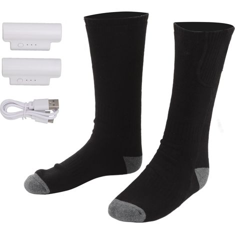 Chaussettes Chauffantes Électriques Intelligentes pour Hiver - Noir (1/5)