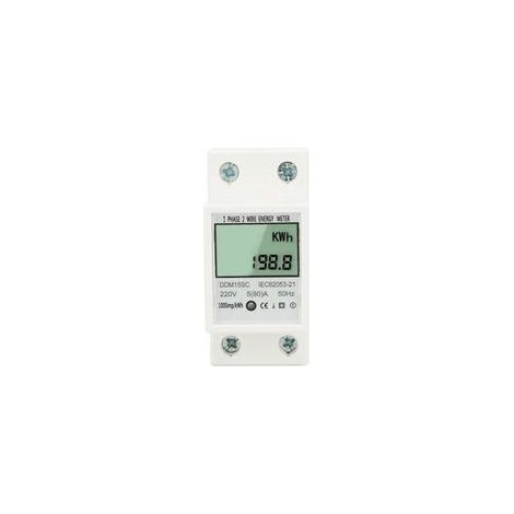 Compteur d'énergie monophasé numérique LCD 5-80A, 220V, modèle DDM15SC – (1/5)