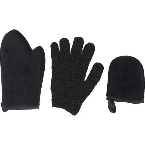 (Ensemble 3 pièces : serviette de bain exfoliante, huile de bronzage, coloration, mini-gants floqués) (1/5)