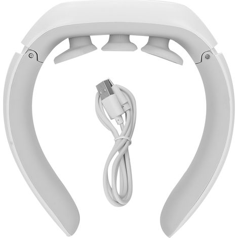 Massageur Cervical Électrique pour le Cou et le Dos - Soulagement des Douleurs, Détente et Bien-être (Blanc) (1/5)