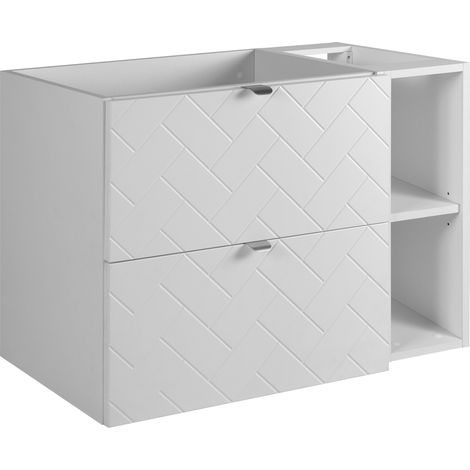 Meuble de salle de bain, Cachemire, 120 × 57 × 46 cm, poignées dorées (1/5)