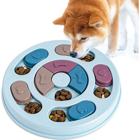 Intelligenzspielzeug für Hunde, smartes Hundespielzeug mit Quietschfunktion, interaktives Hundespielzeug mit verschiedenen Aktivitäten, Futterspielzeug für kleine, mittlere und große Hunde und Katzen