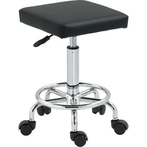 Tabouret à roulettes professionnel FREYEL noir (1/4)