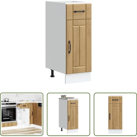 Küchenmöbel - Küchen-Unterschrank Lucca Artisan-Eiche Holzwerkstoff (1/5)