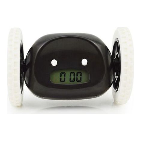 Runaway Alarm Clock On Wheels, Black (1/5)