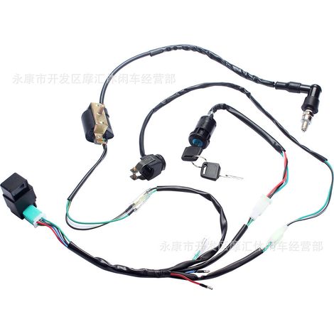 Off-road motorcycle accessories 110/125/140cc kick start, complete wiring harness, ignition system, CDI key (1/5)